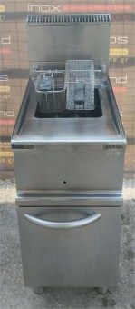 Μεταχειρισμένη Φριτέζα Αερίου Επιδαπέδια Μονή 14Lt 40x70x87Cm DEXION 